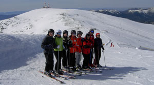 Esquiando en Valdesquí